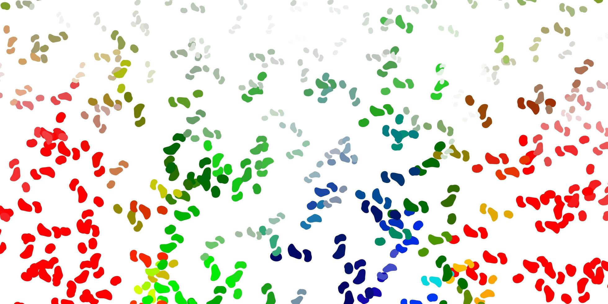 ljus flerfärgad vektorbakgrund med slumpmässiga former. vektor