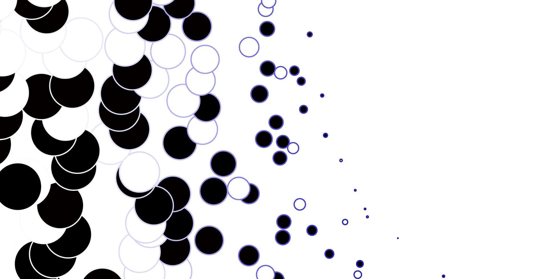 svart och lila vektorlayout med cirklar. vektor