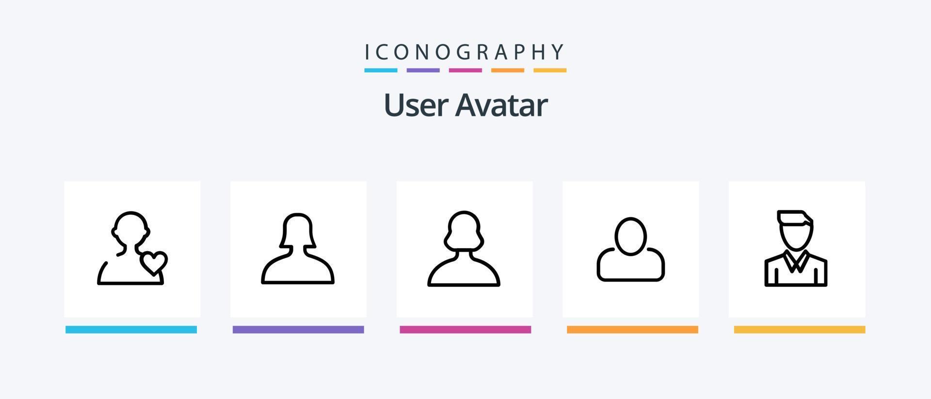 användare linje 5 ikon packa Inklusive användare. grundläggande. konto. grundläggande. användare. kreativ ikoner design vektor