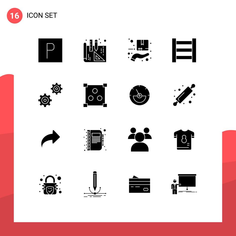 16 kreativ ikoner modern tecken och symboler av ampere meter uppkopplad hand design alternativ redigerbar vektor design element