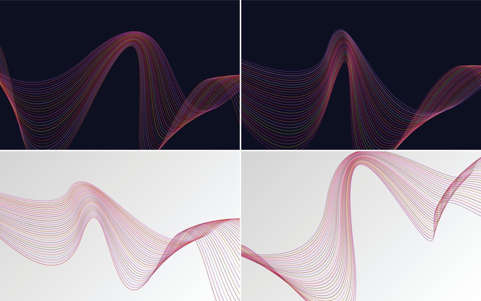 Sammlung von geometrischen Mustern mit minimalen Linien vektor