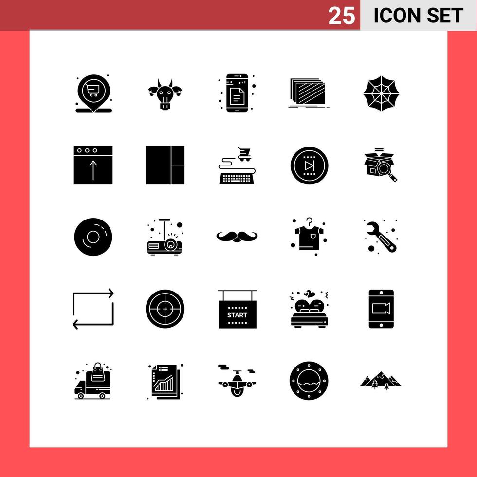 Aktienvektor-Icon-Pack mit 25 Linienzeichen und Symbolen für Texturen-Layout Schädelschicht-App editierbare Vektordesign-Elemente vektor