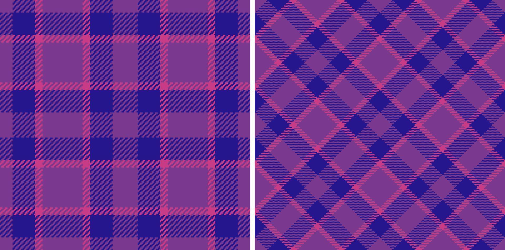 Textilgewebe prüfen. nahtloser Vektor-Tartan. Muster karierte Hintergrundtextur. vektor