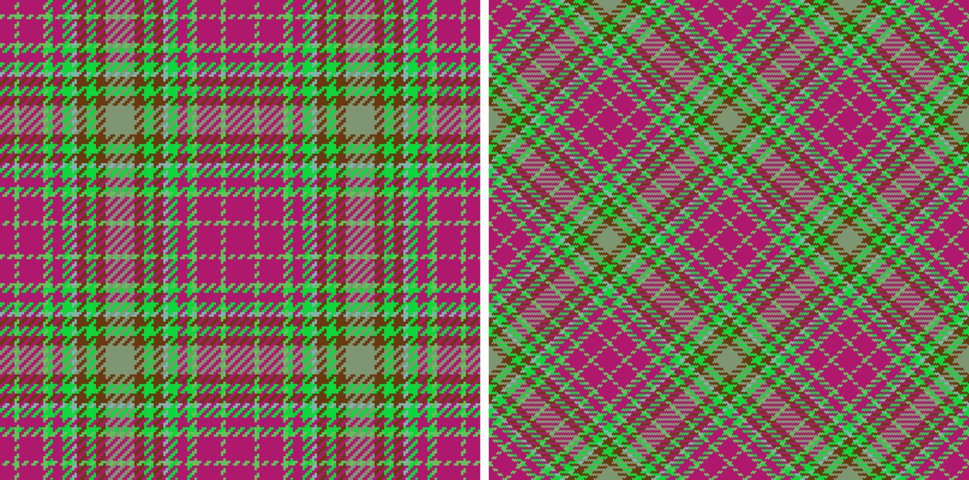 Stoff Hintergrundtextur. Textil-Karo-Tartan. nahtlose Kontrolle des Vektormusters. vektor