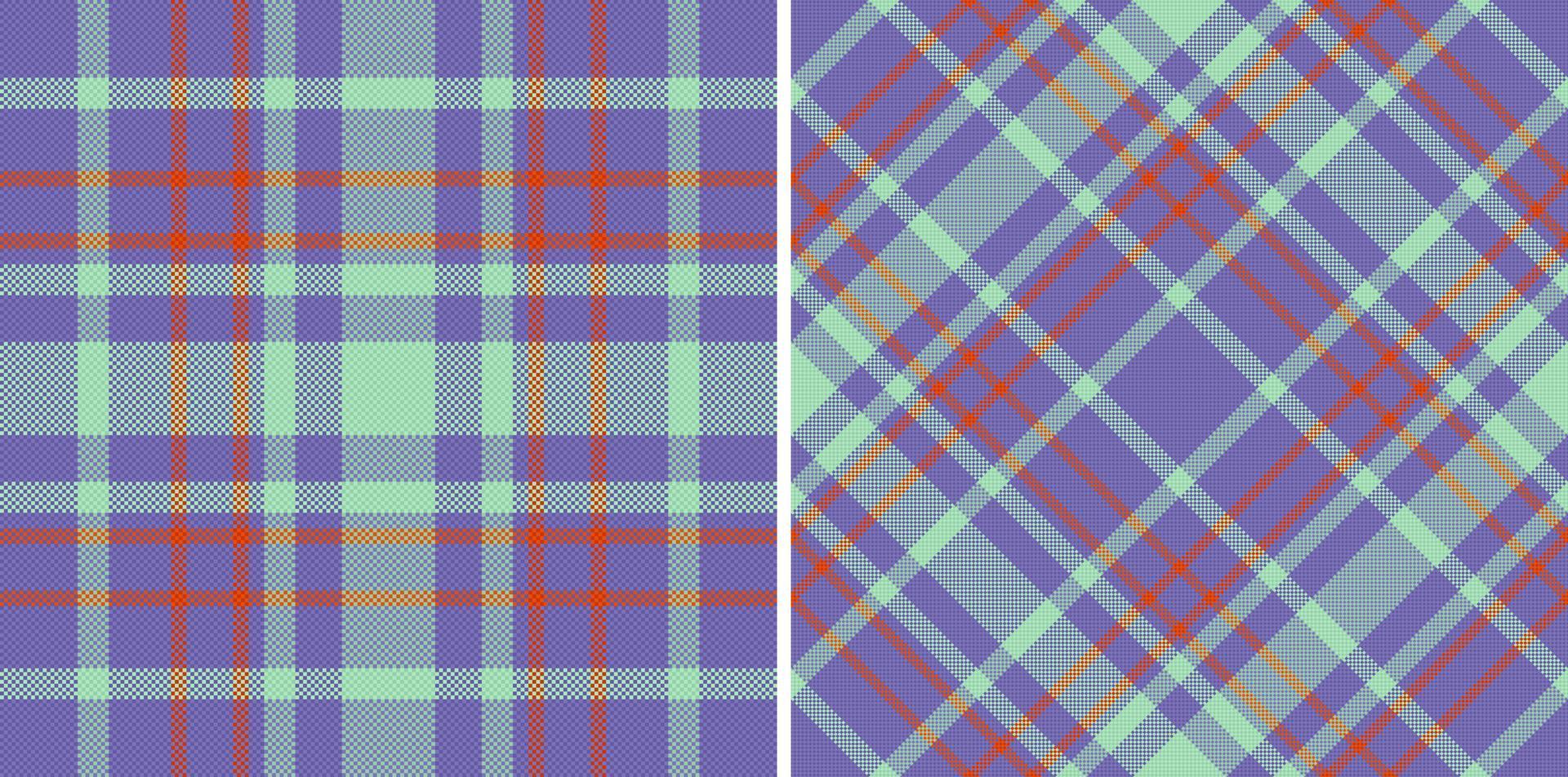 bakgrund sömlös tyg. vektor textil- tartan. pläd mönster kolla upp textur.