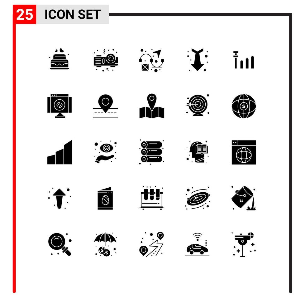 användare gränssnitt packa av 25 grundläggande fast glyfer av radera signal kreativitet förbindelse full redigerbar vektor design element