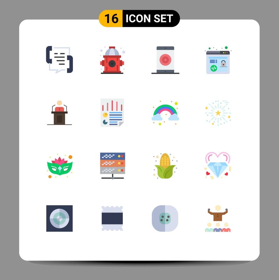uppsättning av 16 modern ui ikoner symboler tecken för person browser seo motor marknadsföring prestanda redigerbar packa av kreativ vektor design element