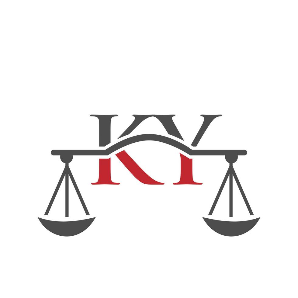 buchstabe ky anwaltskanzlei logo design für anwalt, justiz, rechtsanwalt, legal, anwaltsservice, anwaltskanzlei, skala, anwaltskanzlei, anwaltsunternehmen vektor