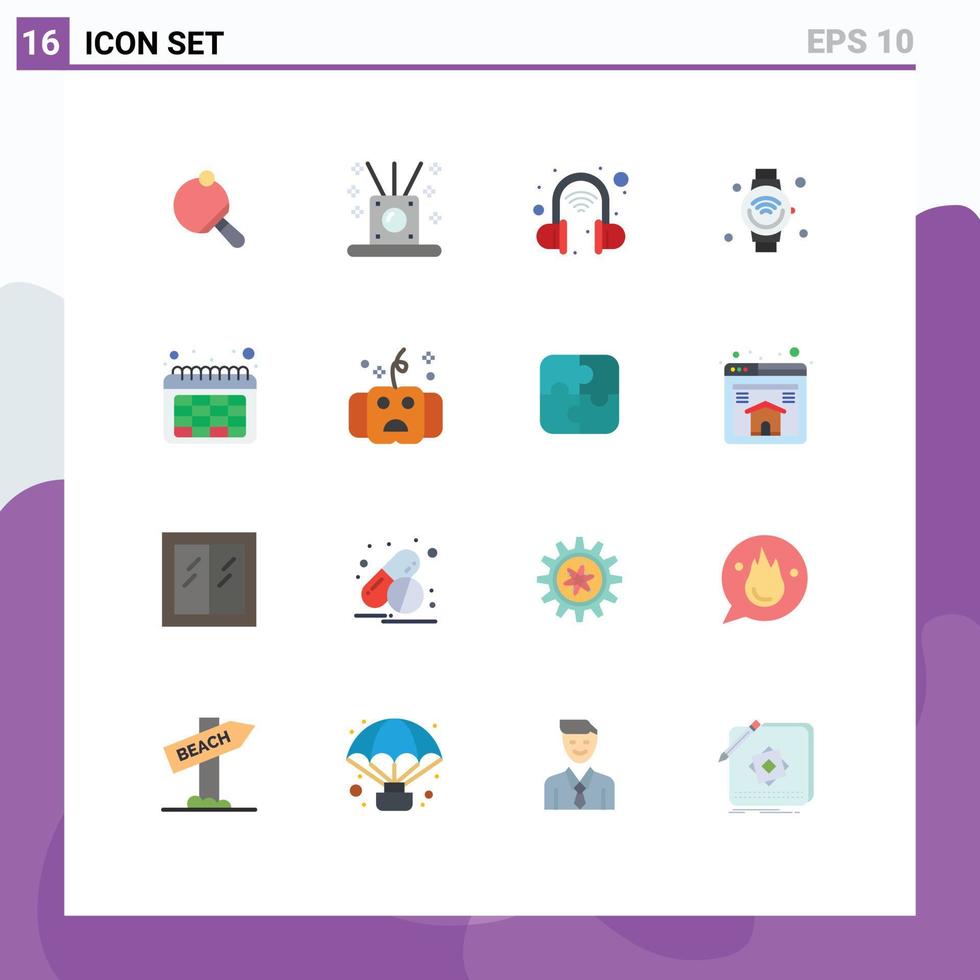 16 kreativ ikoner modern tecken och symboler av datum wiFi intelligent iot internet redigerbar packa av kreativ vektor design element