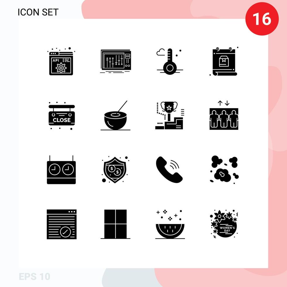 16 kreativ ikoner modern tecken och symboler av marknadsföra schema studio dag vår redigerbar vektor design element