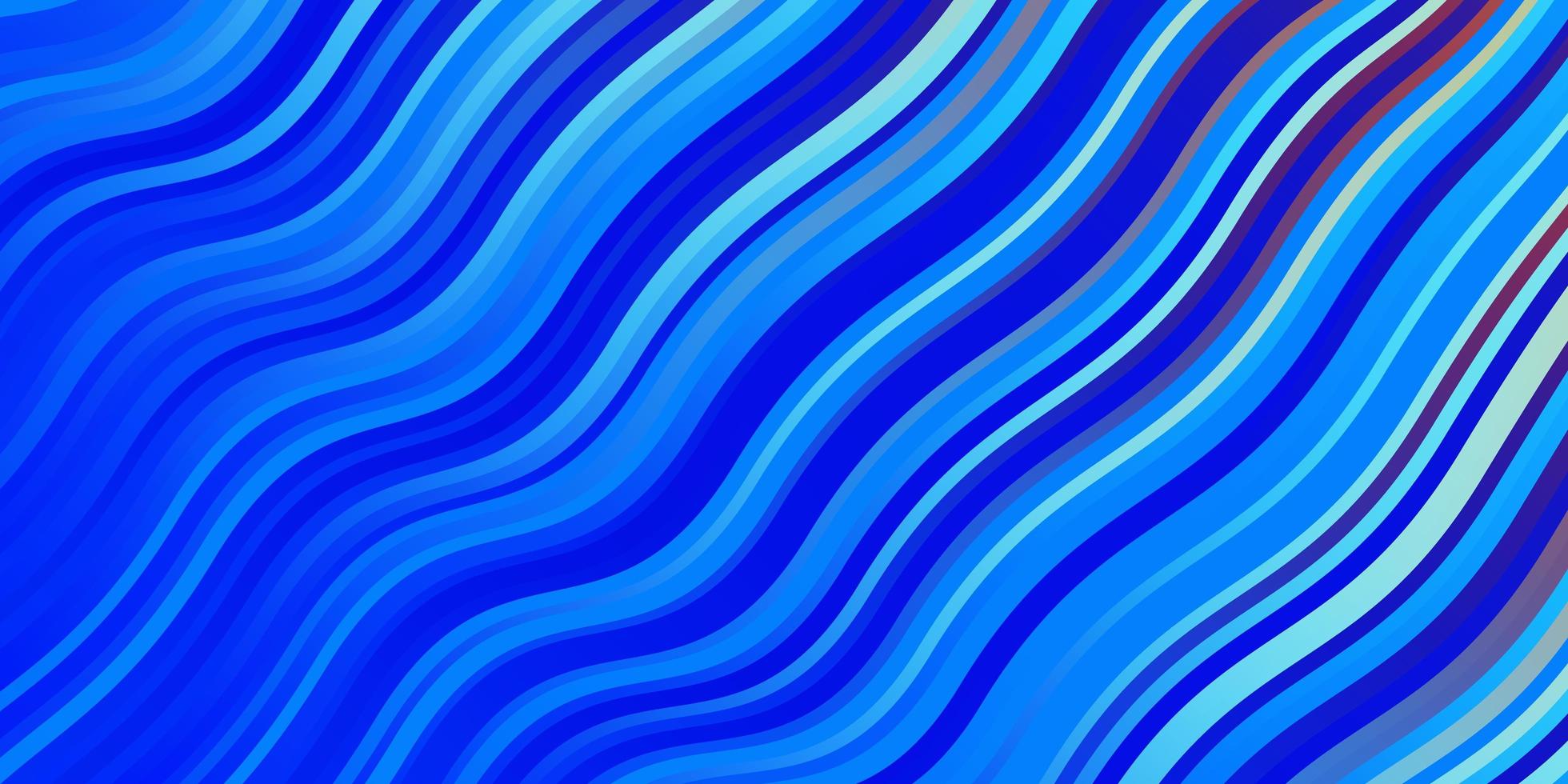 ljusblå, röd vektorbakgrund med kurvor. vektor