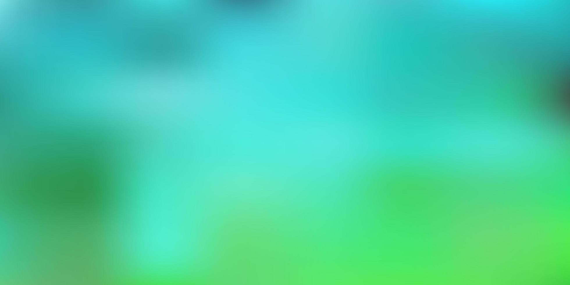 hellblauer, grüner Vektorverlauf verwischt Hintergrund. vektor