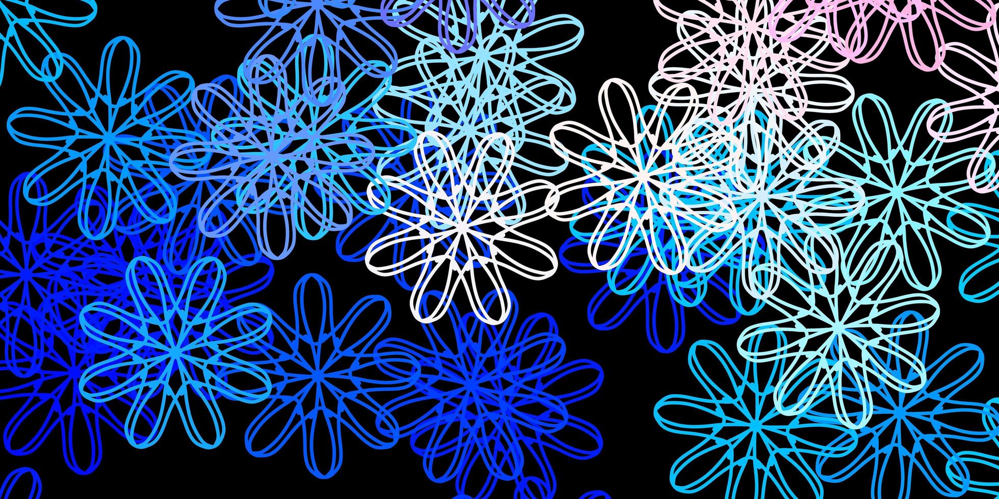 dunkelrosa, blaue Vektorschablone mit abstrakten Formen. vektor