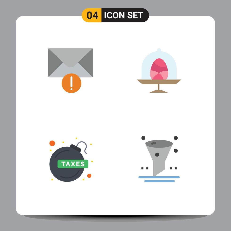 4 kreativ ikoner modern tecken och symboler av varna fiancca lån disk påsk browser redigerbar vektor design element