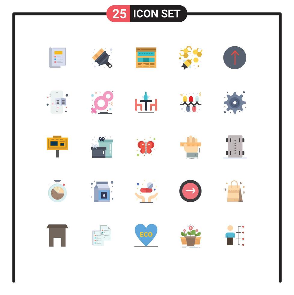 platt Färg packa av 25 universell symboler av lantbruk bi hemsida webbsida sida redigerbar vektor design element