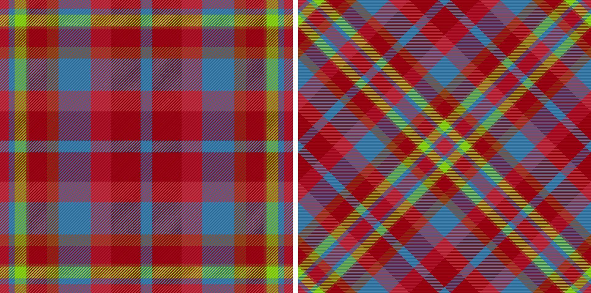 tyg vektor textur. sömlös pläd mönster. bakgrund kolla upp textil- tartan.