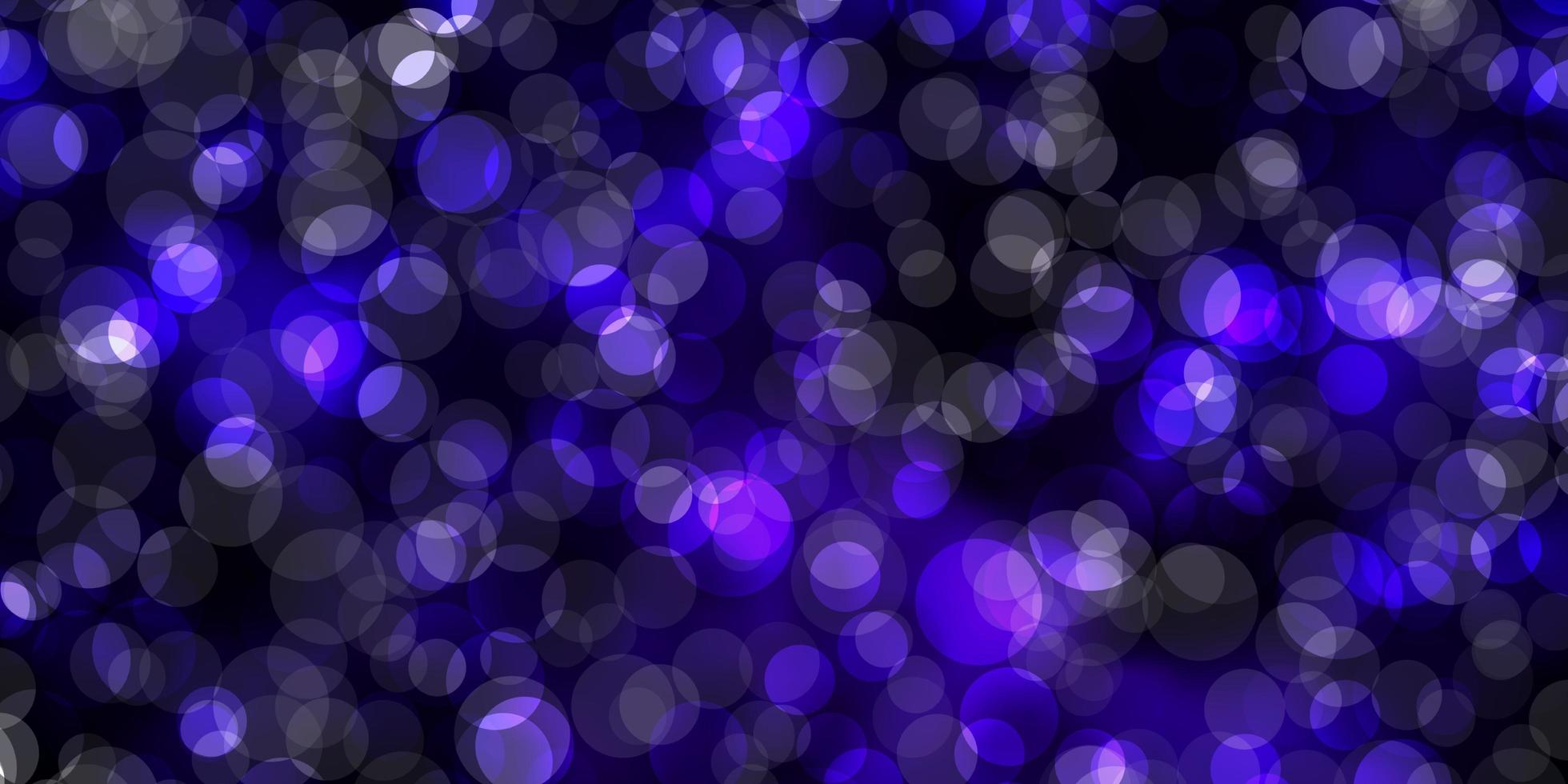 mörk lila vektor bakgrund med prickar.