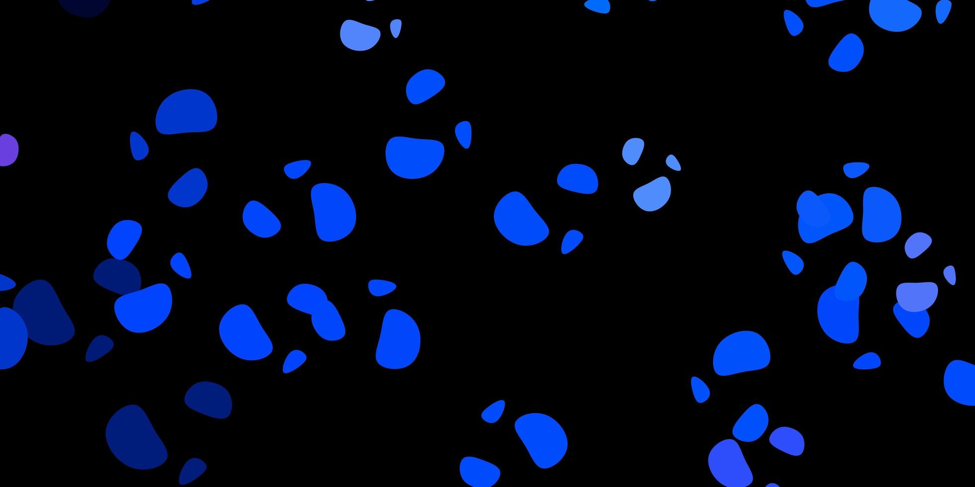 mörkblå vektorbakgrund med kaotiska former. vektor