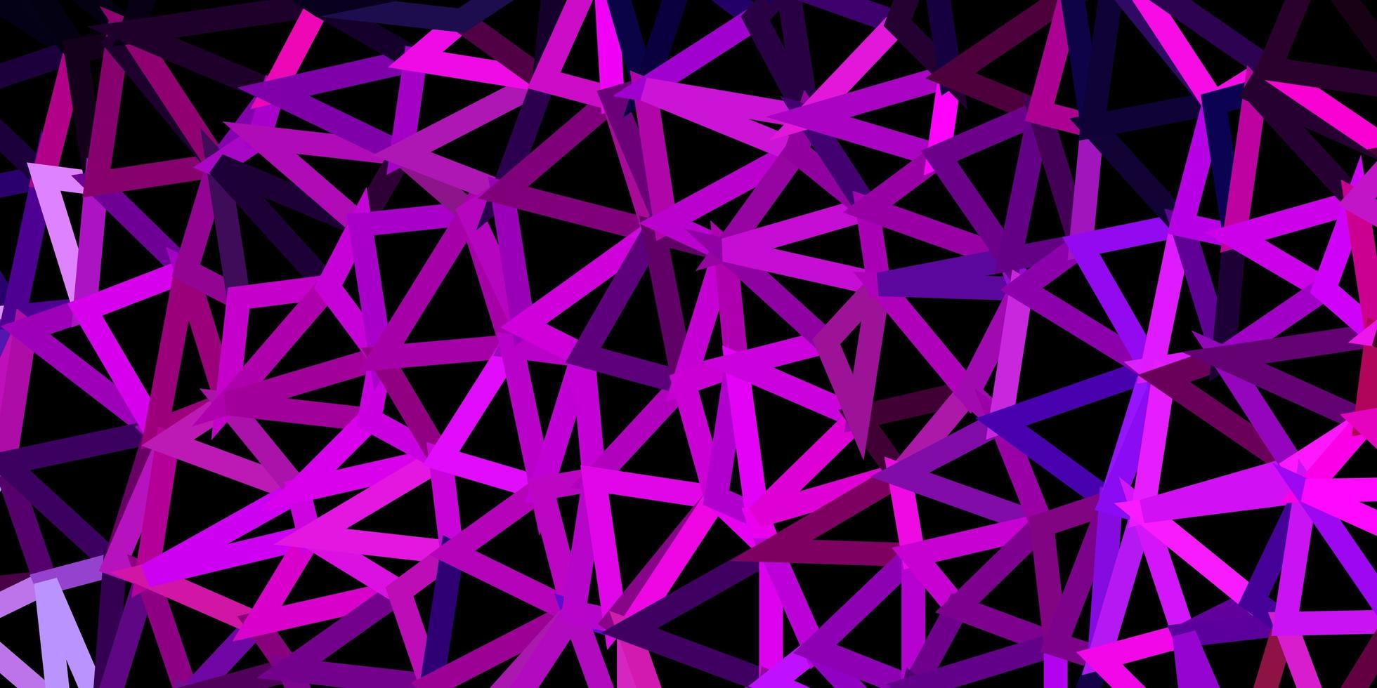 polygonaler Hintergrund des dunkelvioletten, rosa Vektors. vektor