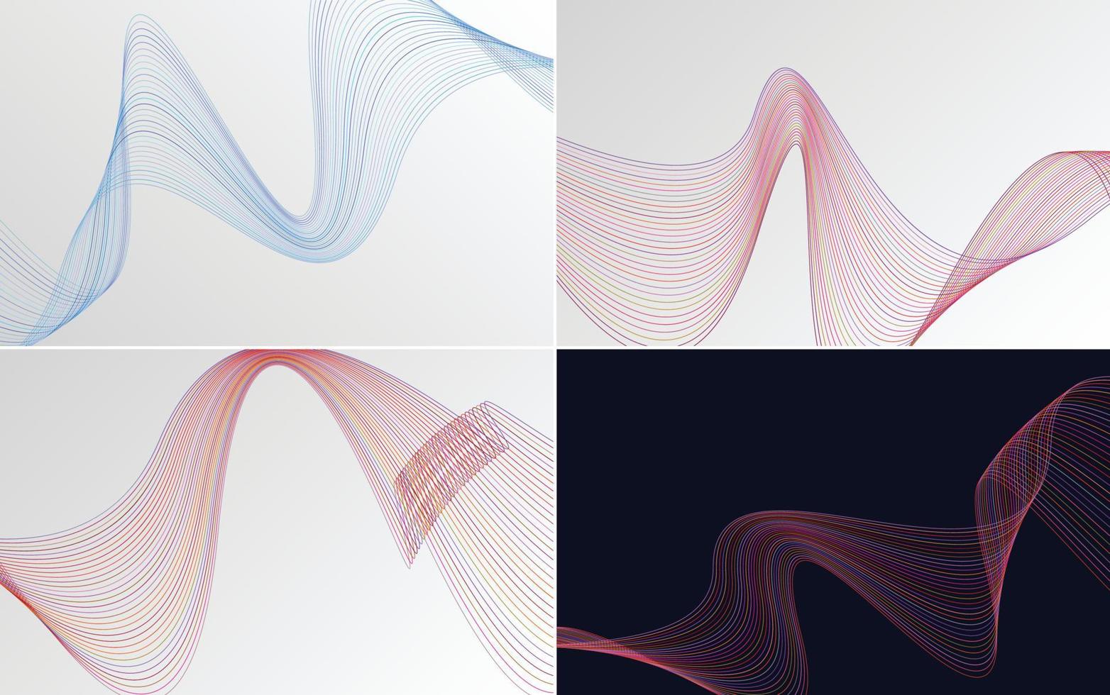 Sammlung von geometrischen Mustern mit minimalen Linien vektor