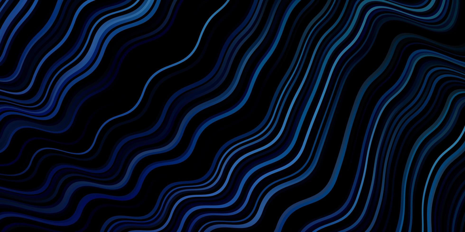 ljusblå vektorbakgrund med böjda linjer vektor