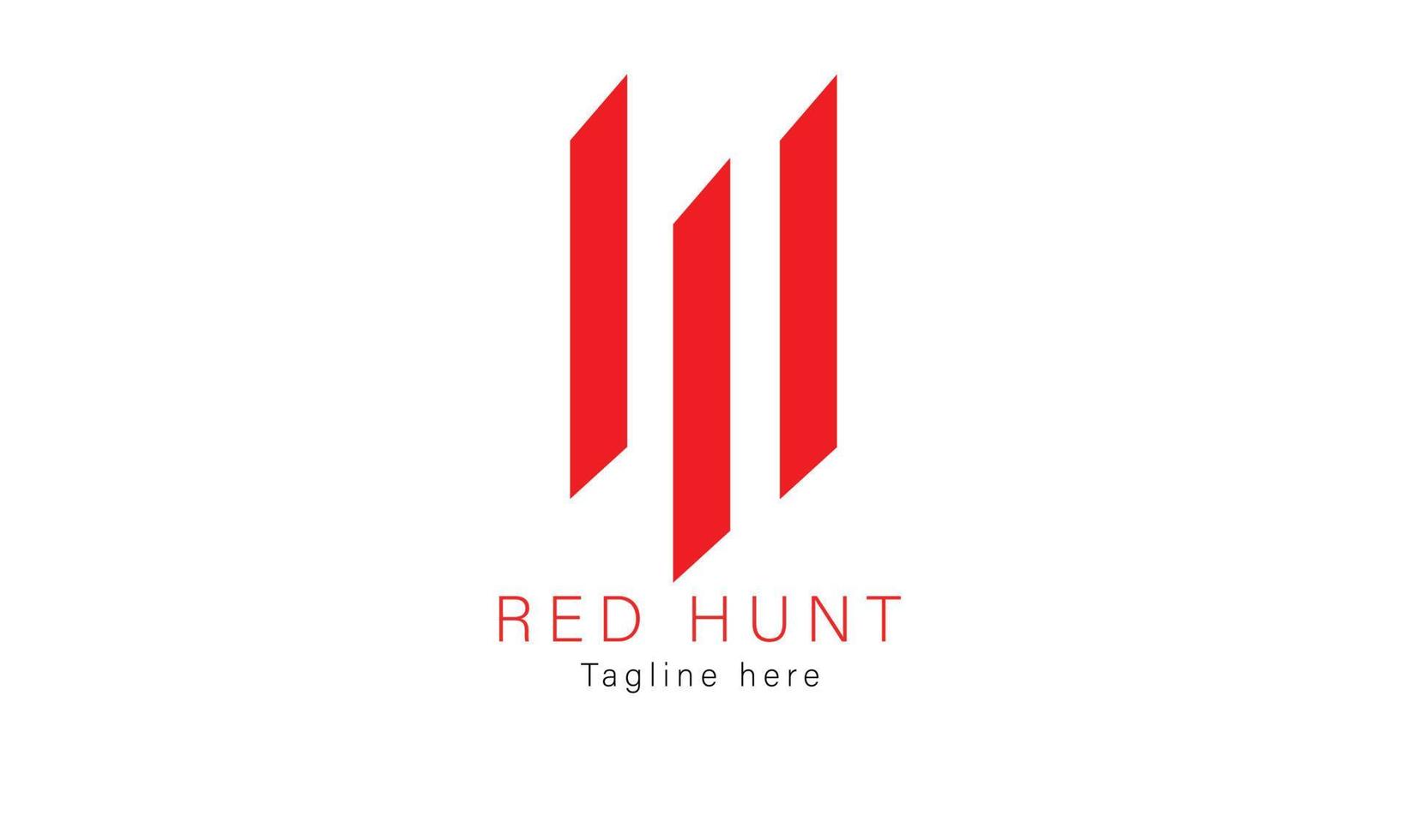 Red Hunt-Logo-Design vektor