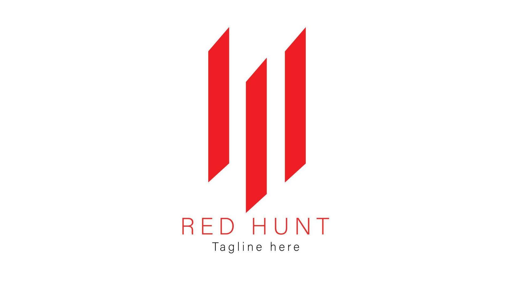 röd jaga logotyp design vektor