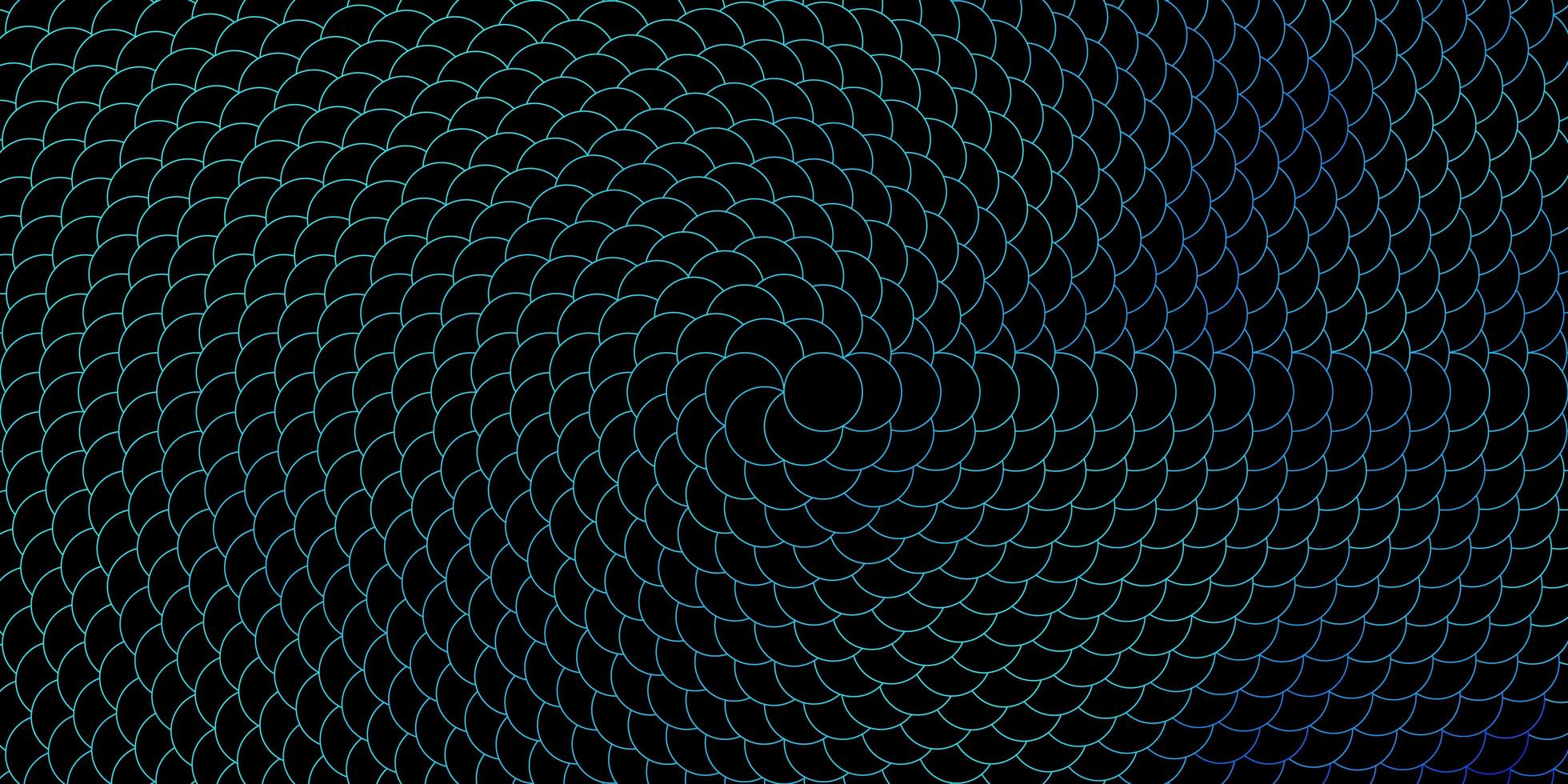 dunkelblaues Vektorlayout mit Kreisen. vektor