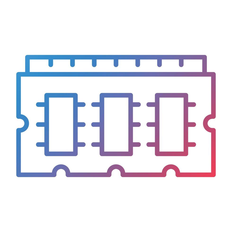 Symbol für den Gradienten der Ram-Linie vektor