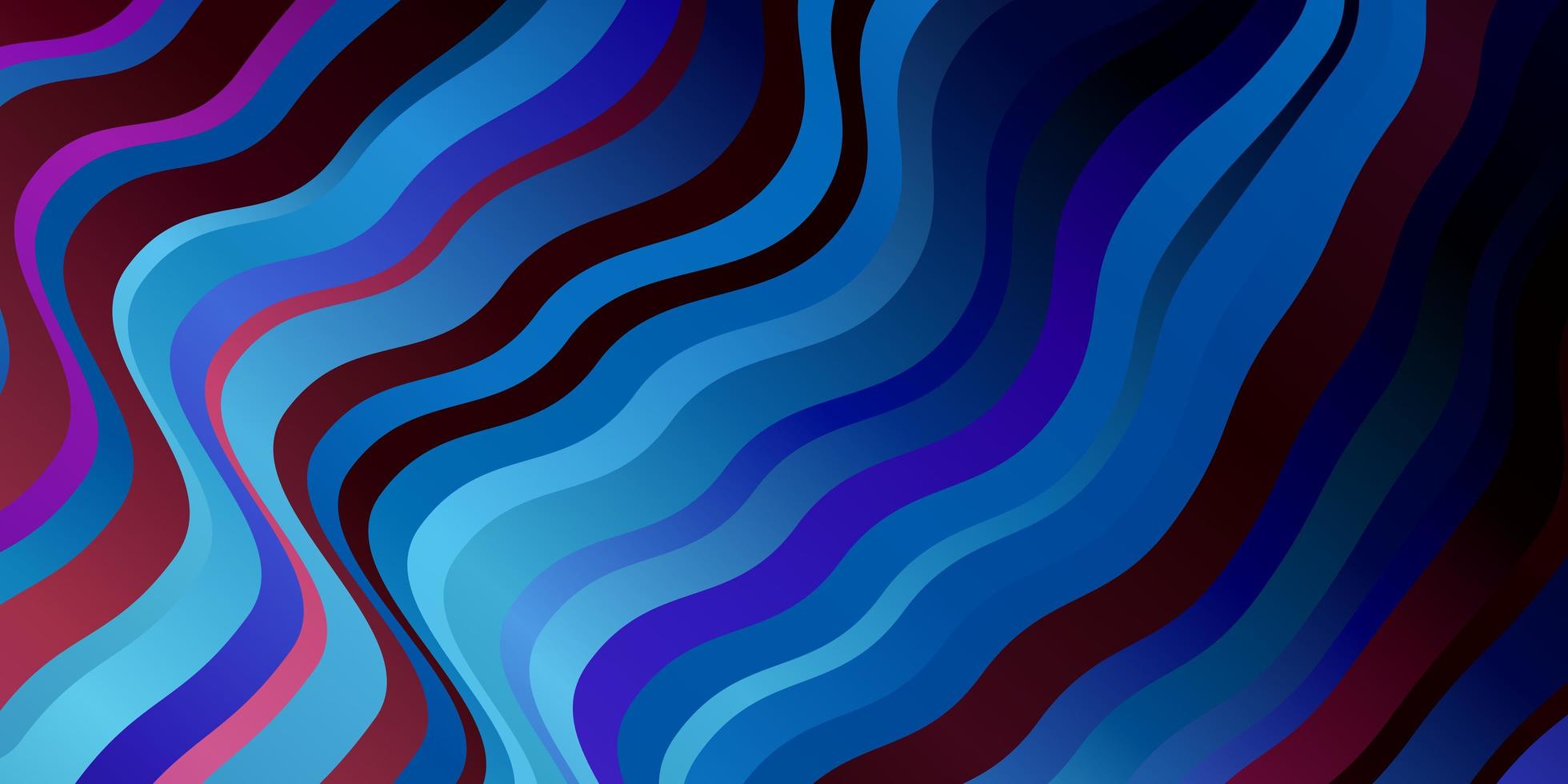 mörkblå, röd vektorbakgrund med bågar. vektor