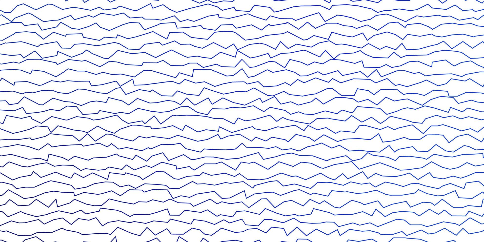 mörkblå vektorbakgrund med böjda linjer. vektor