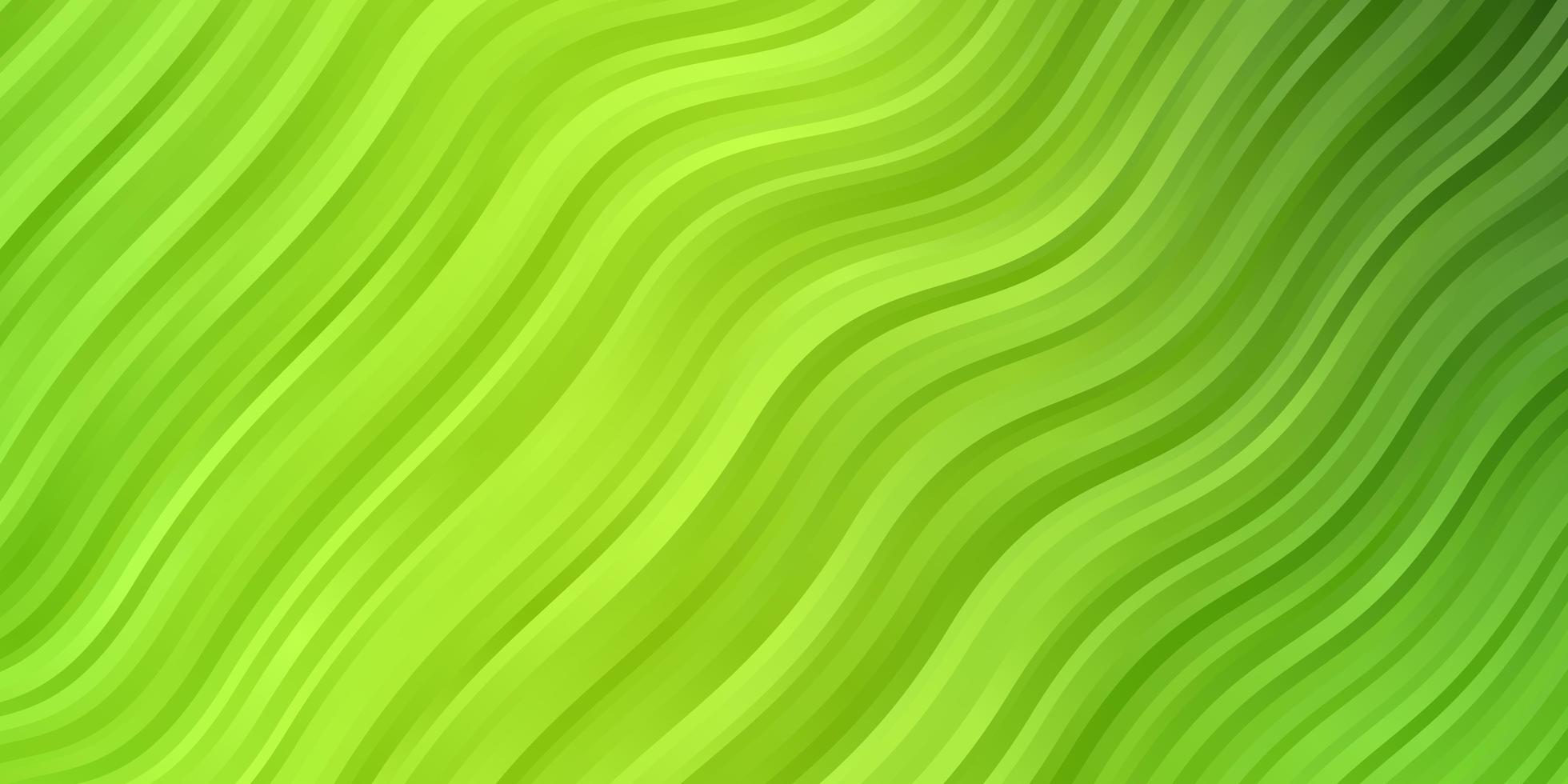 ljusgrön, gul vektorbakgrund med kurvor. vektor