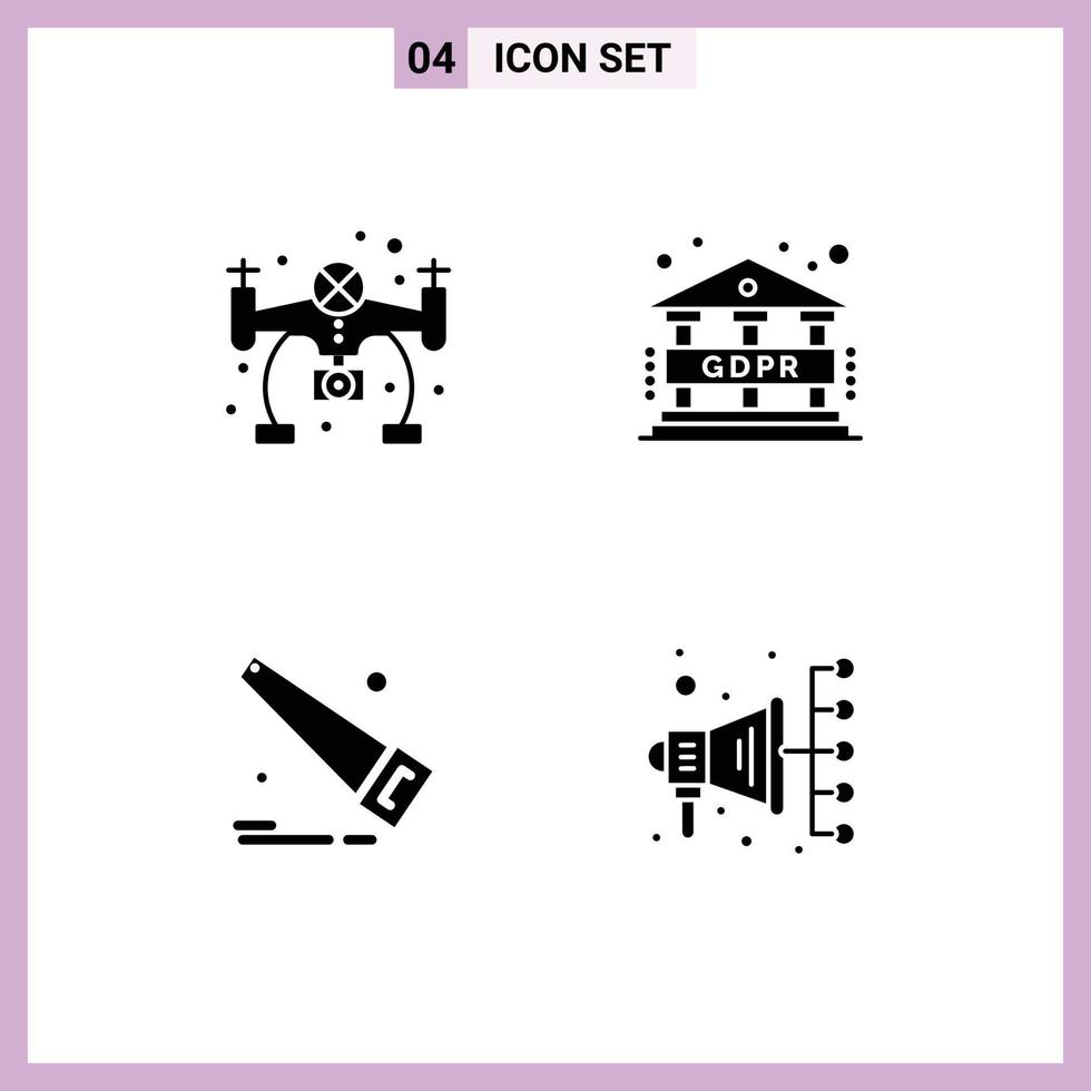 stock vektor ikon packa av linje tecken och symboler för hobbies automatisering data fick syn på digital marknadsföring redigerbar vektor design element