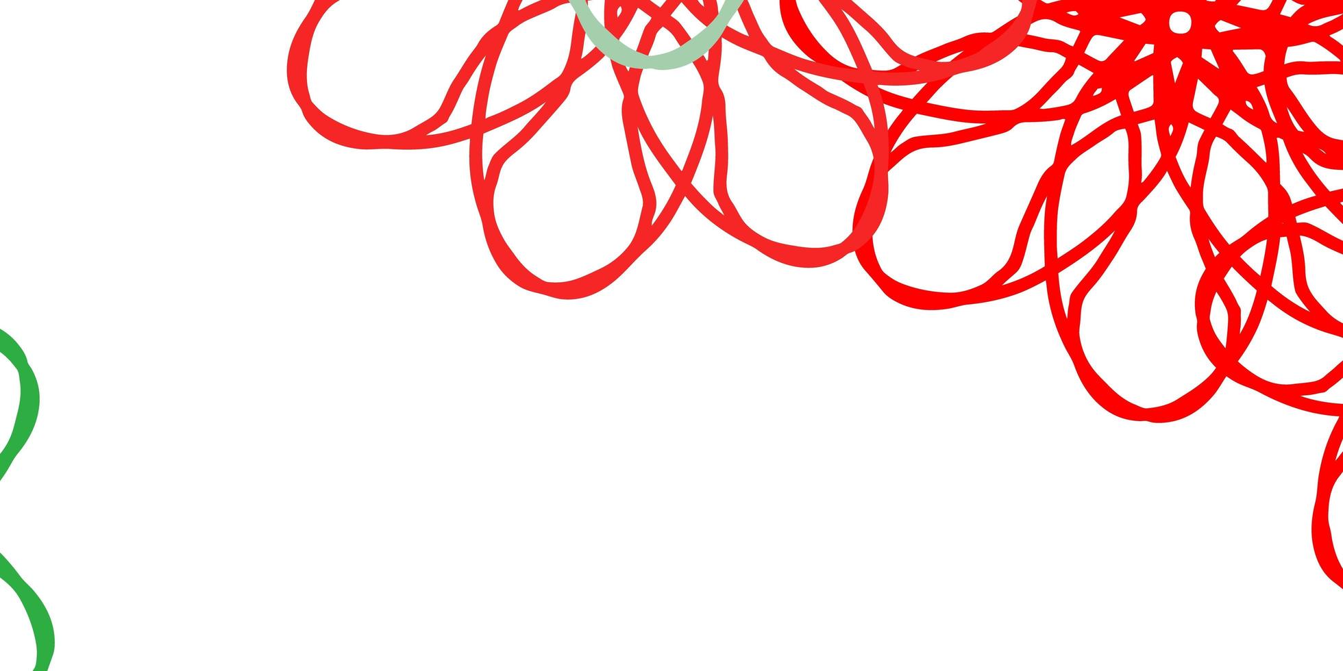 ljus flerfärgad vektor doodle mönster med blommor.