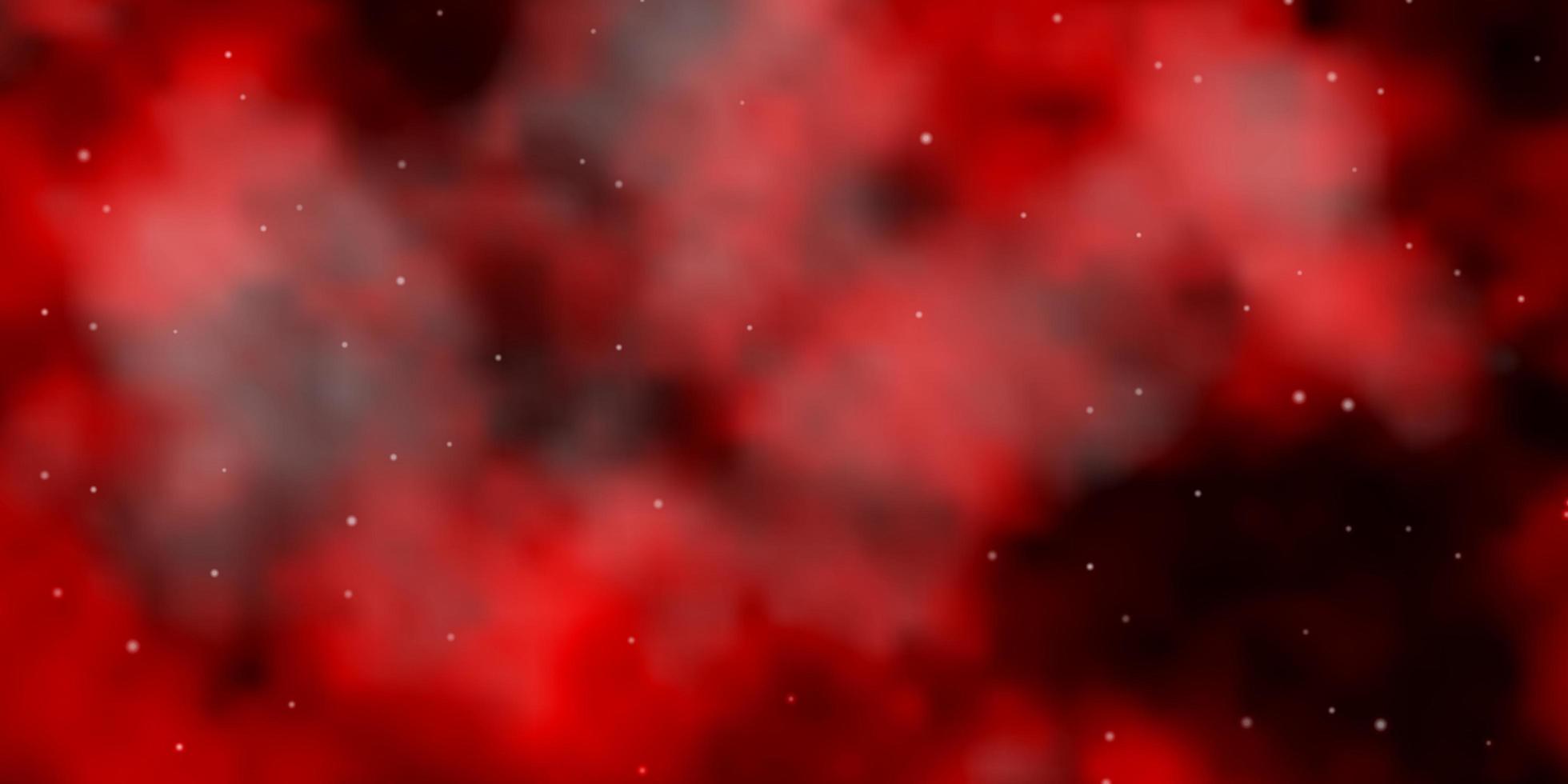 dunkelorange Vektormuster mit abstrakten Sternen. vektor