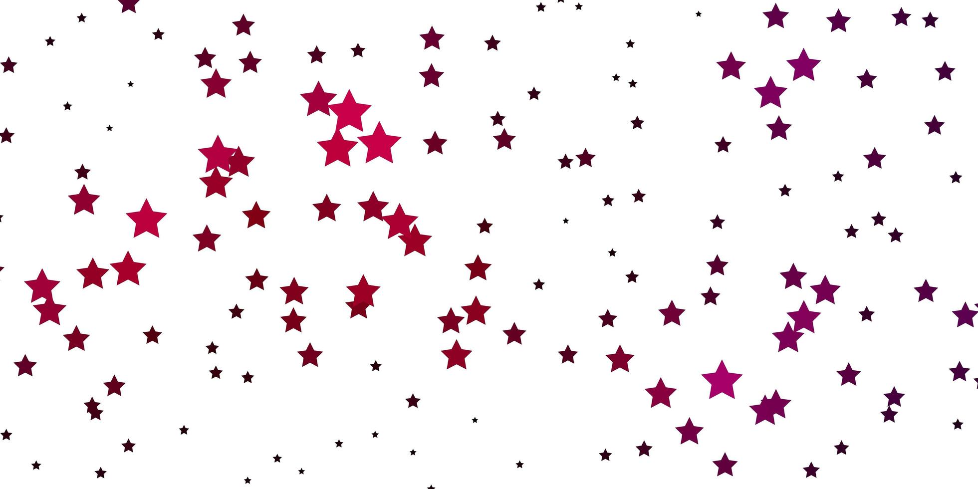 dunkelviolettes Vektorlayout mit hellen Sternen. vektor