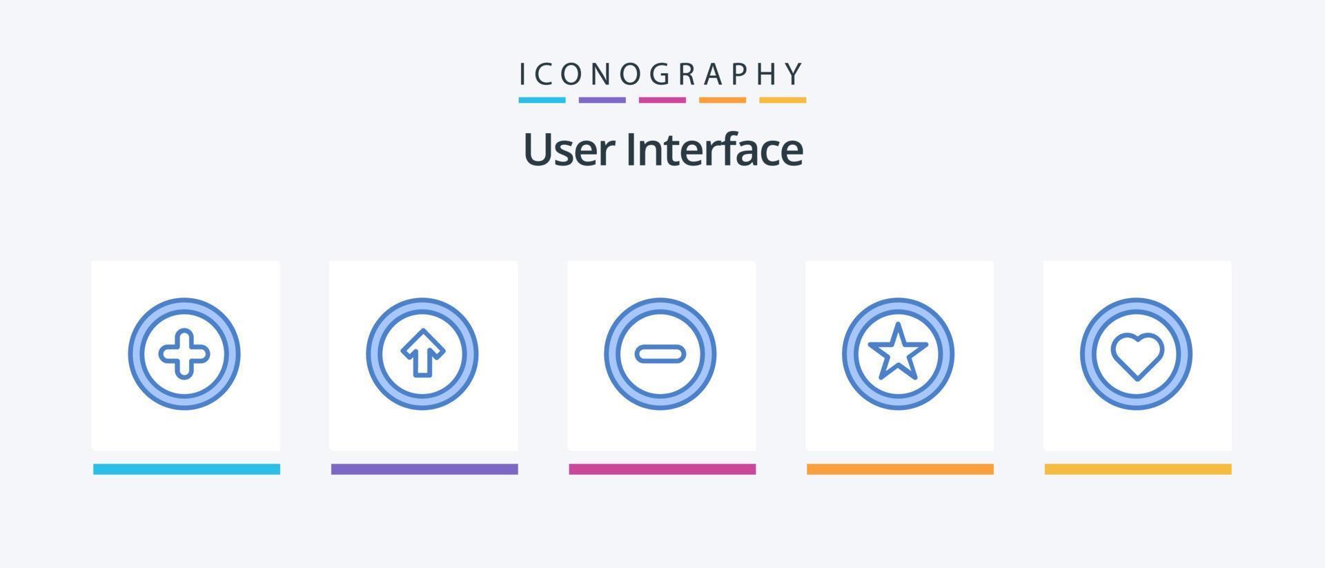 Benutzeroberfläche Blue 5 Icon Pack inklusive Benutzer. mögen. Schnittstelle. Schnittstelle. Schnittstelle. kreatives Symboldesign vektor