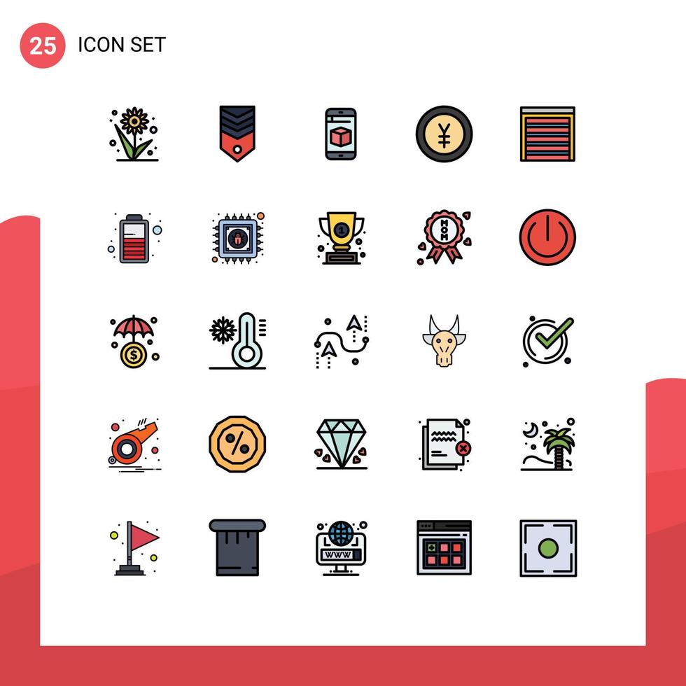 25 kreativ ikoner modern tecken och symboler av dörr pengar märka finansiera teknologi redigerbar vektor design element