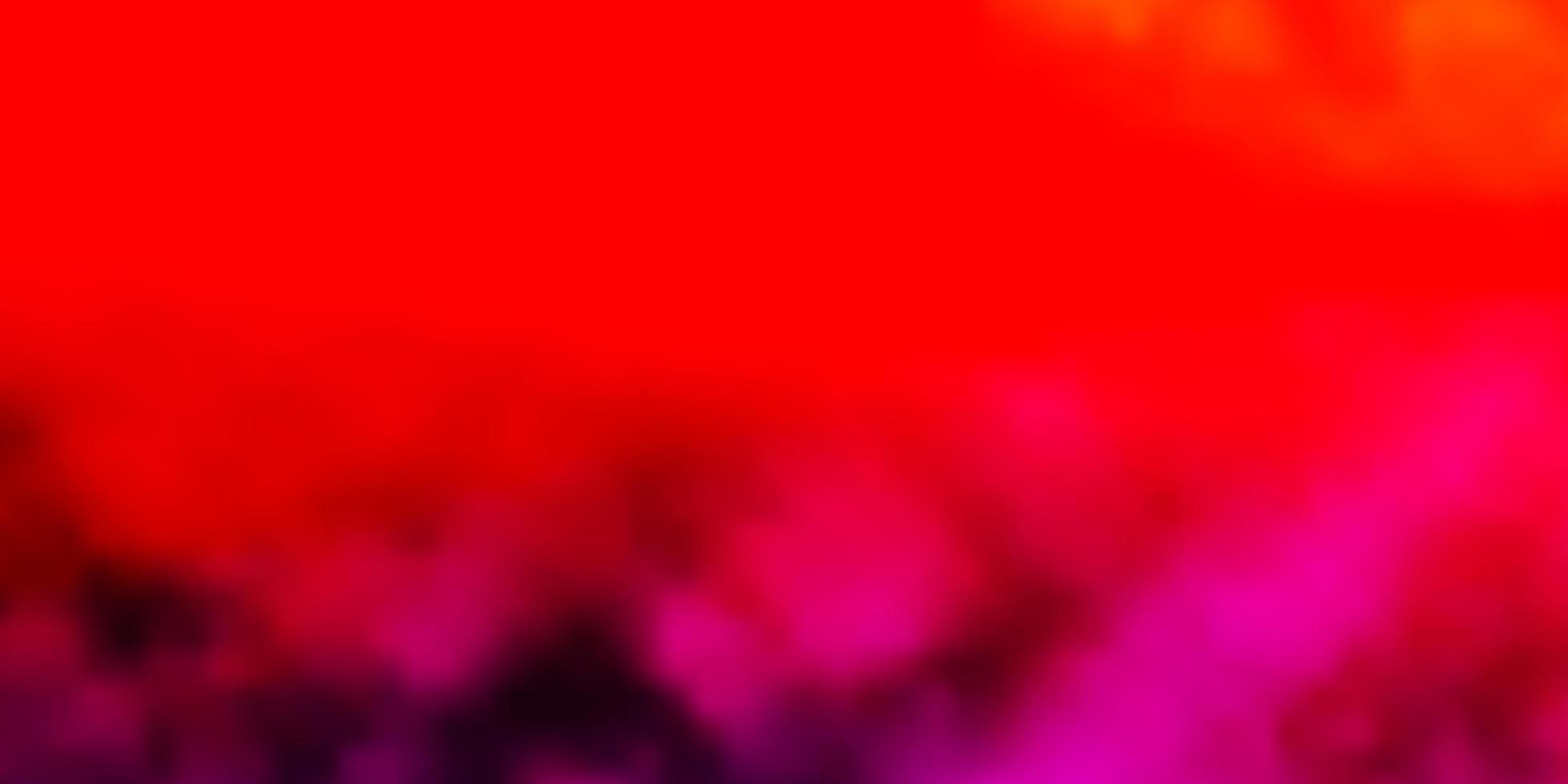 mörkrosa, röd vektorlayout med molnlandskap. vektor