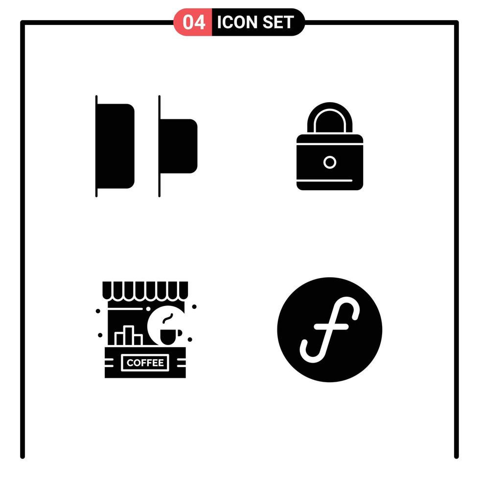 4 tematiska vektor fast glyfer och redigerbar symboler av distribuera disken utbildning bar gulden redigerbar vektor design element