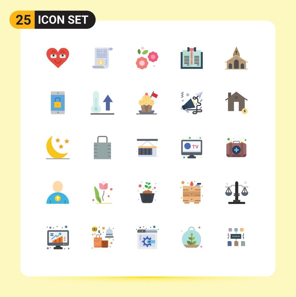 modern uppsättning av 25 platt färger och symboler sådan som uppgifter digital finansiera upphovsrätt vår redigerbar vektor design element