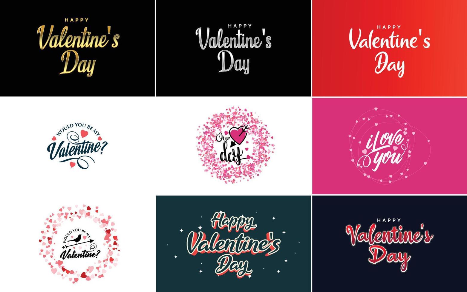 vara min valentine text med en hjärta design. lämplig för använda sig av i hjärtans dag kort och inbjudningar vektor