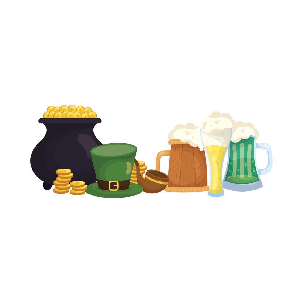 Vektordesign des Heiligen Patrick's Day Icons vektor