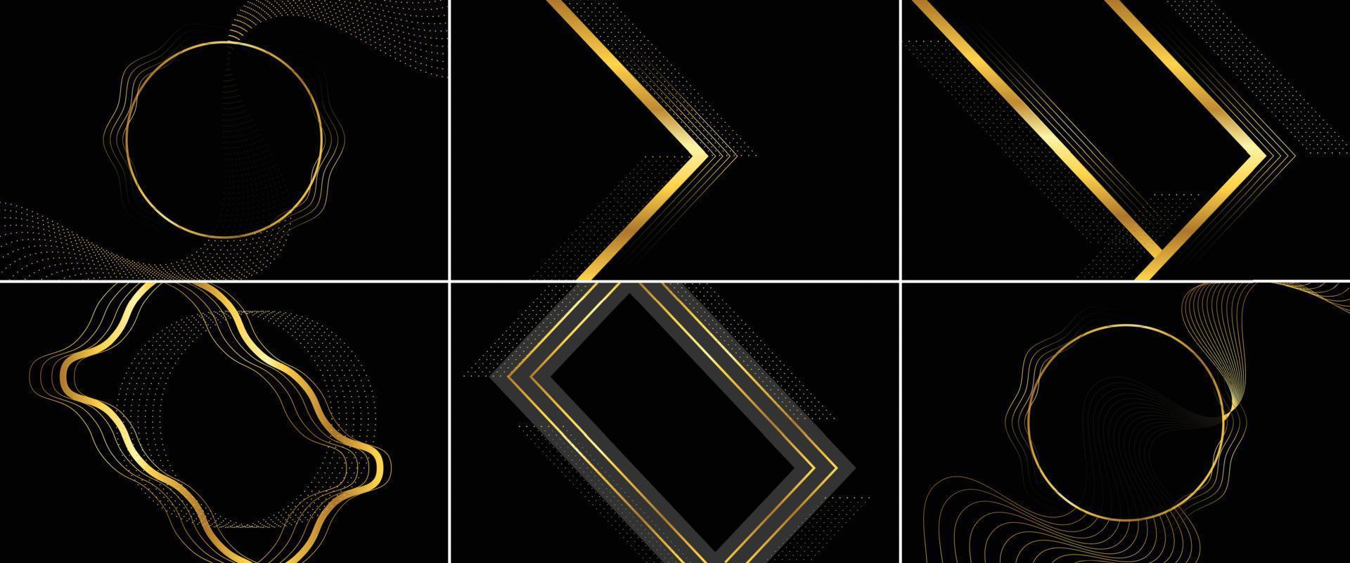 goldene linien luxus auf weißem überlappen braune und schwarze farbtöne in einem eleganten hintergrund. realistische 3d-vektorillustration im papierschnittstil, die ein wertvolles und schönes gefühl darstellt vektor