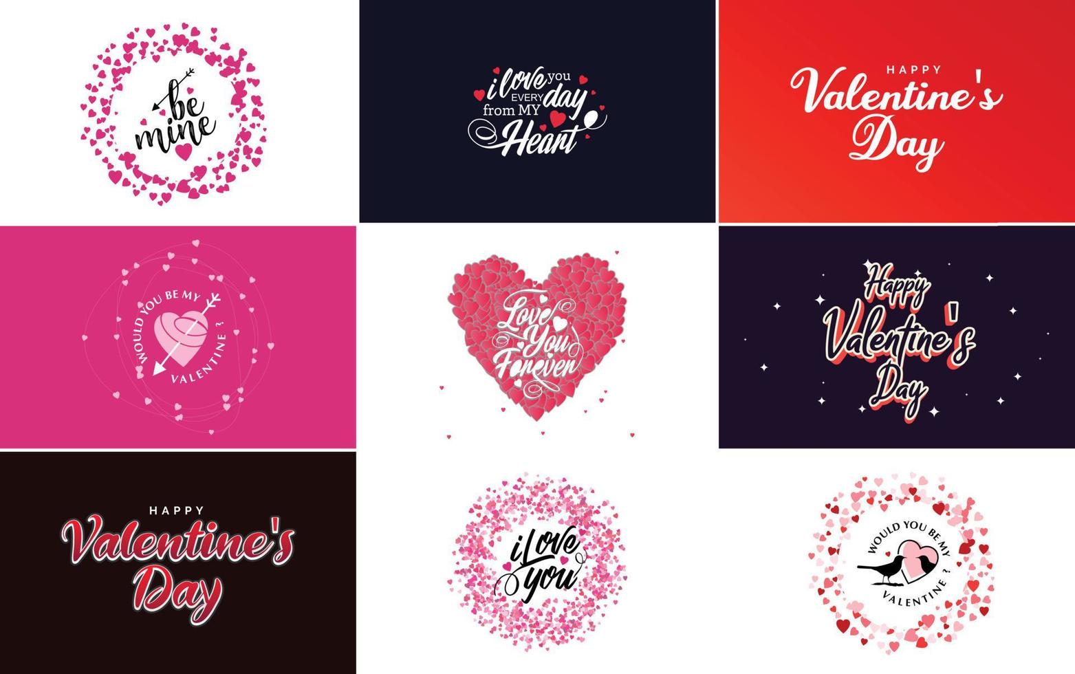 ich liebe dich handgezeichnete schriftzüge mit herzdesign. geeignet für den einsatz in valentinstag-designs oder als romantischer gruß vektor