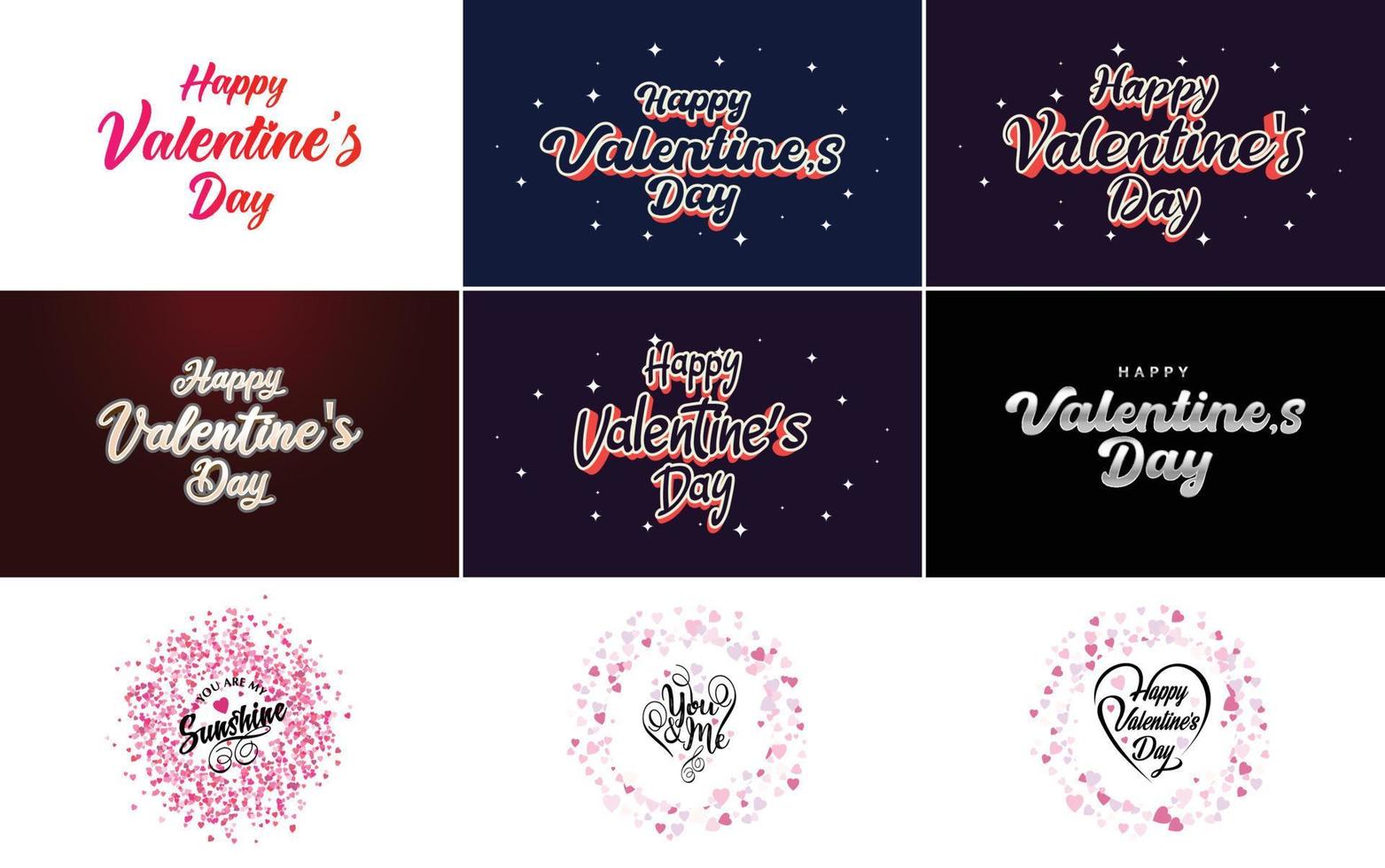 vara min valentine text med en hjärta design. lämplig för använda sig av i hjärtans dag kort och inbjudningar vektor