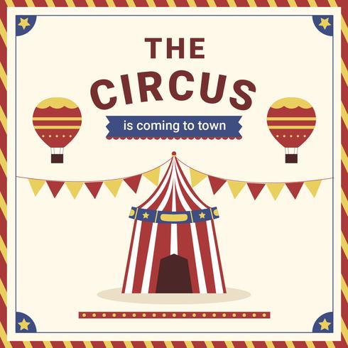 Festliches Plakat des Zirkus-Karnevals vektor