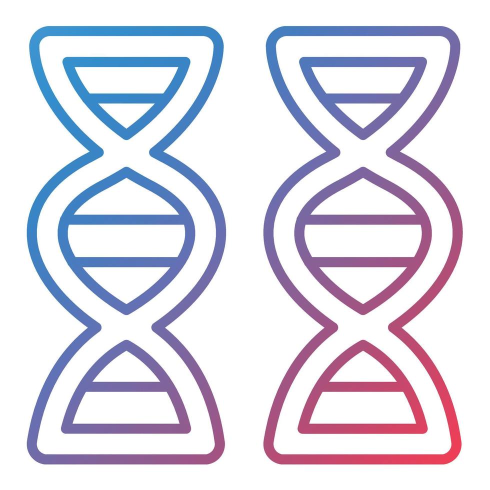 dna-Liniengradientensymbol vektor