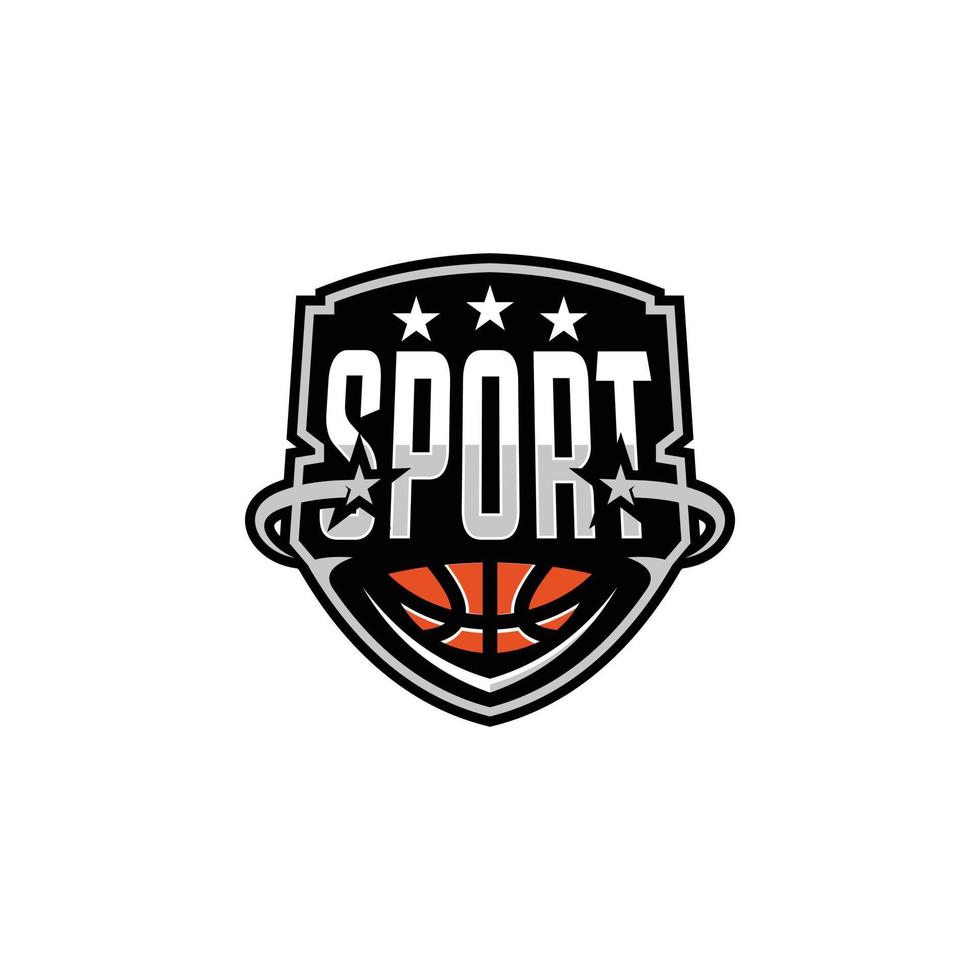 Label-Illustration Sport-Logo-Hintergrund vektor