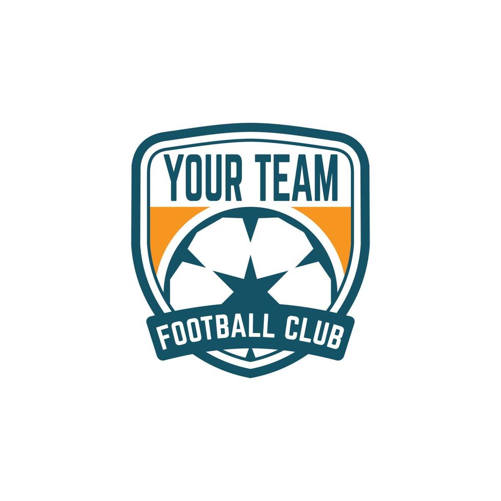 Abzeichen-Logo-Fußballmannschaft, Turnierlogo vektor